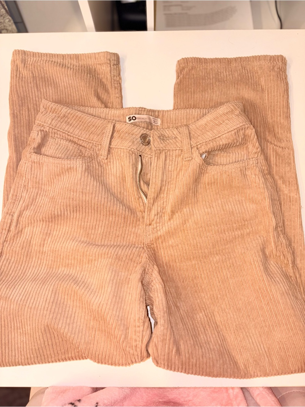 SO Goods for Life tan/caramel corduroy pants 🤎